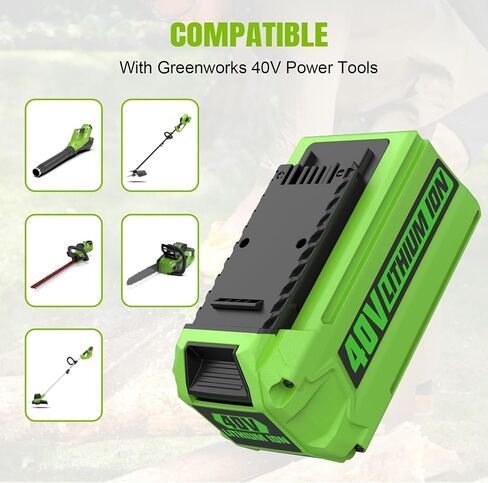 energup 2Pack 6.0Ah Replacement Greenworks 40V Battery for GreenWorks 29472 29462 Battery 40V G-MAX Power Tools 29252 20202 22262 25312 25322 20642 22272 27062 21242 (Not Fit Gen 1) in Kuwait