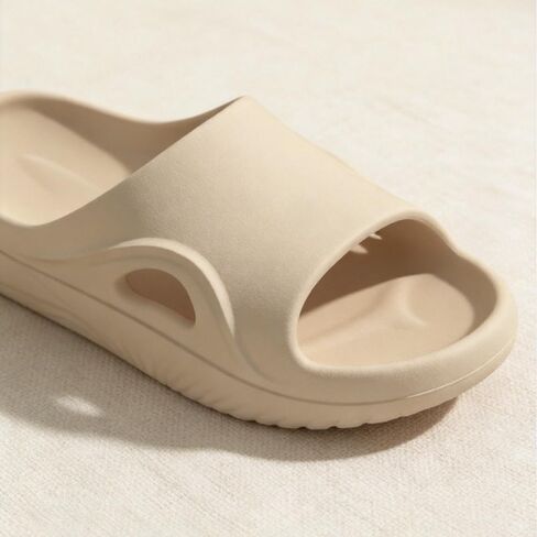 Ultra-Soft Unisex Cloud Slippers - Lightweight 'Stepping on Poo' Cushioning, Minimalist Solid Indoor/Outdoor Slides, Non-Slip EVA Sandals for Home & Travel in Kuwait