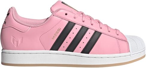 adidas Mens Superstar Messi Lace Up Sneakers Shoes Casual - Pink in Kuwait