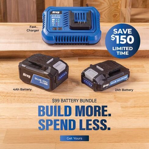 Kreg 2Ah Battery, 4Ah Battery, 4Ah Charger Bundle in Kuwait