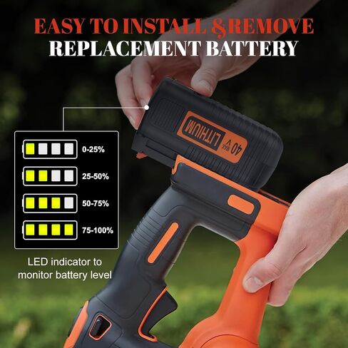 4.0Ah Replacement for Black and Decker 40V Max Battery LBX2040 LBX1540 LBXR36 LBXR2036 LBX2540, 40 Volt Lithium-ion Battery Compatible with Black and Decker 36V/40V Weed Eater Lawn Mower Trimmer in Kuwait