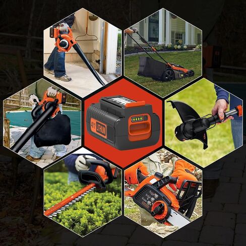4.0Ah Replacement for Black and Decker 40V Max Battery LBX2040 LBX1540 LBXR36 LBXR2036 LBX2540, 40 Volt Lithium-ion Battery Compatible with Black and Decker 36V/40V Weed Eater Lawn Mower Trimmer in Kuwait