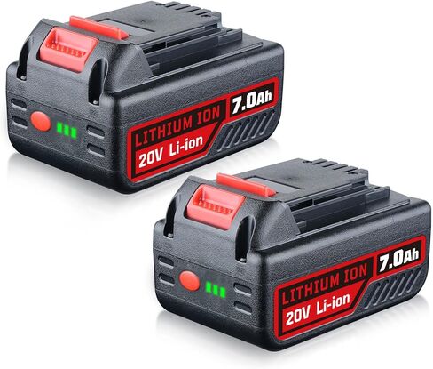 LB2X4020 2Pack 20V 7.0Ah Replacement for Black and Decker 20V Battery, Compatible with Black and Decker LBXR20 LB20 LBX20 LBX4020 LB2X4020-OPE LBXR20-OPE LBX4020 Cordless Power Tools in Kuwait