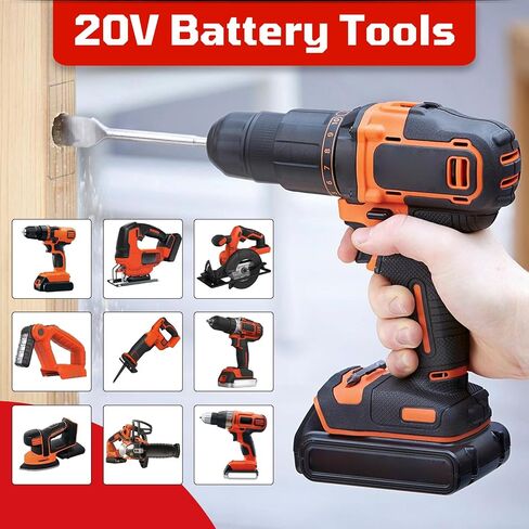 LB2X4020 2Pack 20V 7.0Ah Replacement for Black and Decker 20V Battery, Compatible with Black and Decker LBXR20 LB20 LBX20 LBX4020 LB2X4020-OPE LBXR20-OPE LBX4020 Cordless Power Tools in Kuwait