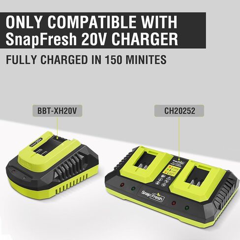 SnapFresh 20V 5.0Ah Battery(Not Works with Other Brands), Battery Support Fast Charging(BBT-DC50A) in Kuwait