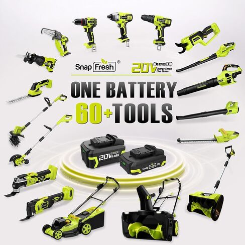 SnapFresh 20V 5.0Ah Battery(Not Works with Other Brands), Battery Support Fast Charging(BBT-DC50A) in Kuwait