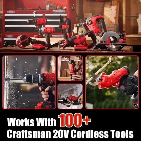 Upgraded 2-Pack 7.0Ah Replacement for Craftsman 20V Battery, Compatible with Craftsman V20 Battery CMCB202 CMCB202-2 CMCB204 CMCB205 Cordless Power Tools in Kuwait