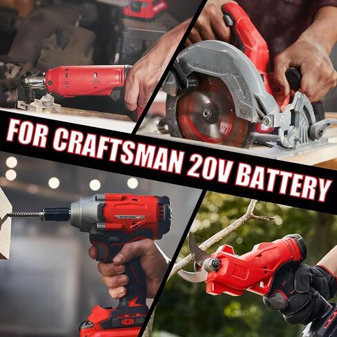 Upgraded 2-Pack 7.0Ah Replacement for Craftsman 20V Battery, Compatible with Craftsman V20 Battery CMCB202 CMCB202-2 CMCB204 CMCB205 Cordless Power Tools in Kuwait