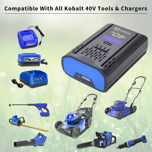 Replacement for Kobalt 40V Battery 6.0Ah KB2540C-06 KB-540-06 KB440-06‎ KB240-06 KB640-03 KB440-03 KB240C-06 KB640-06 KB245-06 KB540-06 KB540C-06 Compatible with Kobalt 40 Volt Cordless Power Tools in Kuwait