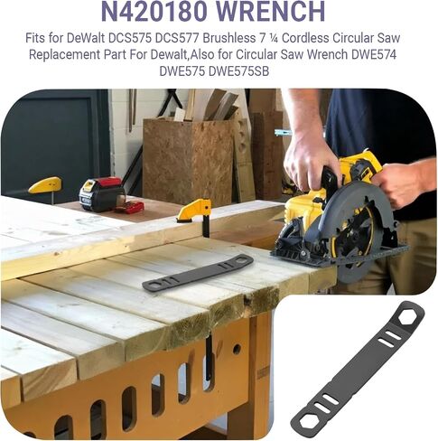 N420180 Wrench for DeWalt DCS575 DCS577 Brushless 7 ¼ Cordless Circular Saw | Replacement Part For Dewalt ,Also for Circular Saw Wrench DWE574 DWE575 DWE575SB（2pcs） in Kuwait