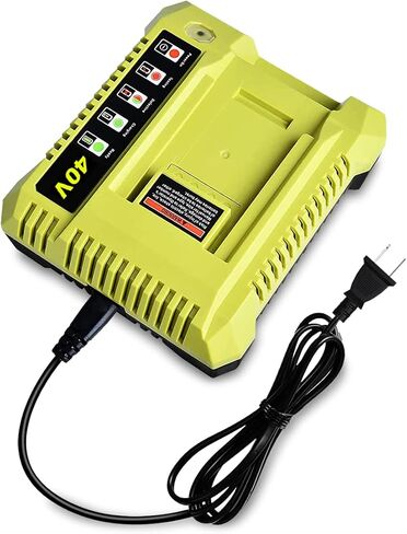 40V Fast Charger OP401 Compatible with Ryobi 40V 6Ah OP40601 OP40602 5.0Ah OP4050A 2.6Ah 2.0Ah OP40201 7.5Ah OP4075 4.0Ah OP4040 OP40404 Lithium Battery Charger OP401 OP403 OP404 OP406 OP407A in Kuwait
