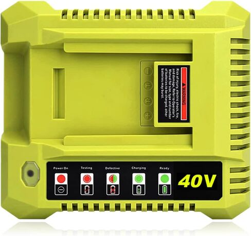 40V Fast Charger OP401 Compatible with Ryobi 40V 6Ah OP40601 OP40602 5.0Ah OP4050A 2.6Ah 2.0Ah OP40201 7.5Ah OP4075 4.0Ah OP4040 OP40404 Lithium Battery Charger OP401 OP403 OP404 OP406 OP407A in Kuwait
