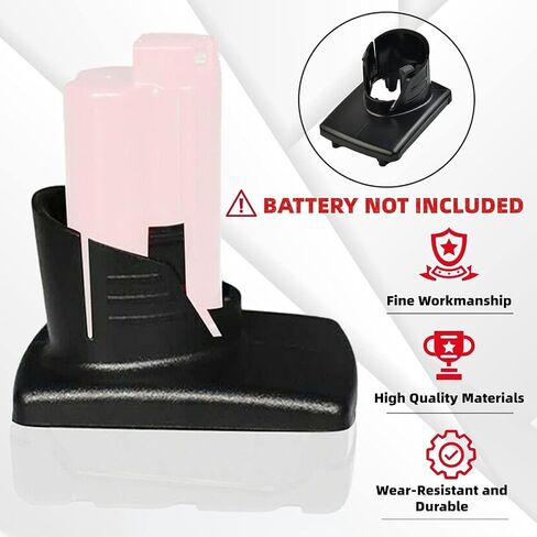 Battery Case Repair Kit Replacement Compatible with Milwaukee M12 Cover Top Replacement, Broken Battery Plastic Case Shell for m12 6.0 48-11-2460 4.0 48-11-2440 3.0 48-11-2402 2412 in Kuwait