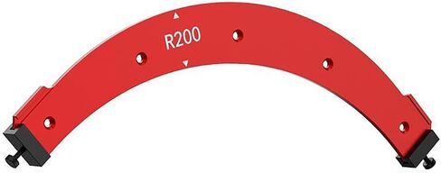 5Pcs Round Corner Radius Template, Aluminum Alloy Radius Jig Router Template for Woodworking, Arc Cutting Auxiliary Tool, Corner Positioning Jig, R100 R150 R200 R250 R300 in Kuwait