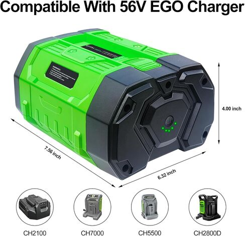 DTK 2 Packs Updated Replacement for EGO 56V Battery 10000mAh Cordless Tool 560Wh BA4200 BA4200T 10AH in Kuwait