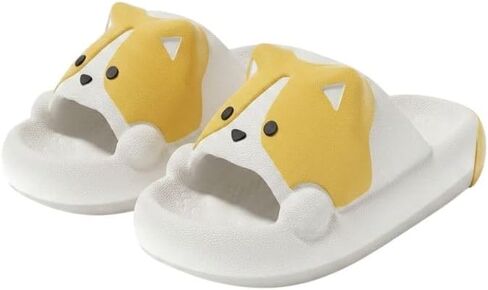 Cute Corgi Dog Slippers Premium EVA Soft Cloud Slides Funny Cartoon Thick Sole House Shoes Non Slip Bathroom Sandals For Women Girls Summer Spring Indoor Outdoor in Kuwait