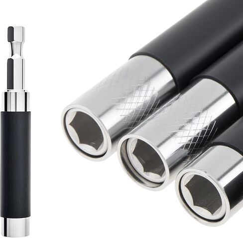 ChgImposs Drill Bit Holder Scalable 8PCS/Set, 3.15"/4.7"/5.5"(80/120/140mm) Magnetic Drill Bit Extension, Adjustable Magnetic Screwdriver Bit Holders 1/4" Hex, Drill Extension Bit Holder in Kuwait