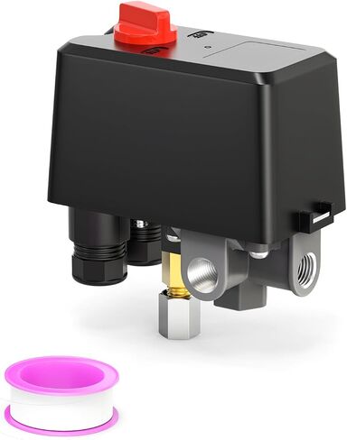 MEANLIN MEASURE Air Compressor Pressure Switch Control Valve 110-150 PSI 110V-240V in Kuwait