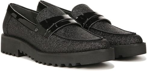 Franco Sarto Women's Cassandra Loafer Black Glitter, 9.5 in Kuwait