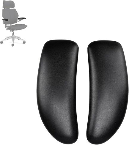 Vinyl Arm Pads Caps for Humanscale Freedom Office Chair, Only Available for Standard Arm (Height Adjustable), Can Not Fit The Advanced Arm, Black, 1 Pair. in Saudi Arabia