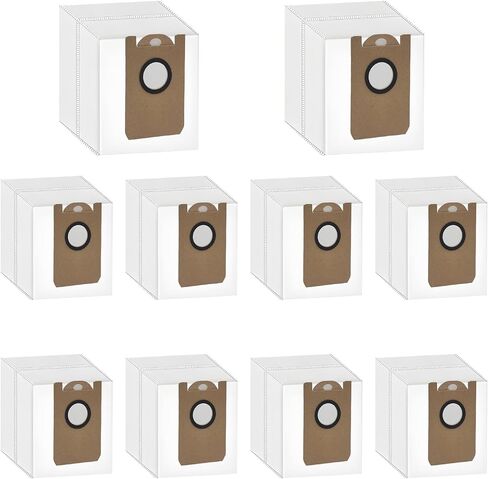 Replacement Dust Bags Compatible With MAMNV D13S MAX Robot Vacuum Cleaner | 10 Pack Spare Parts Accessories in Kuwait