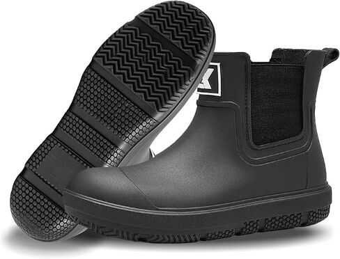 Rain Boots for Men and Women, Waterproof Ankle Deck Boots Anti-Slip Mud Shoes for Garden Outdoor Work Fishing Farming in Kuwait