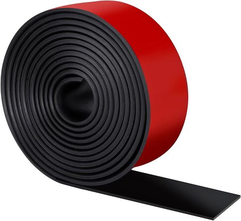 Heonay Self Adhesive Rubber Strips, Solid Neoprene Rubber Sheets Rolls Strips with Adhesive Backing, Self Stick Rubber Gasket Pads for DIY, Seals,1" Wide x 1/8" Thick x 120" Long in Kuwait