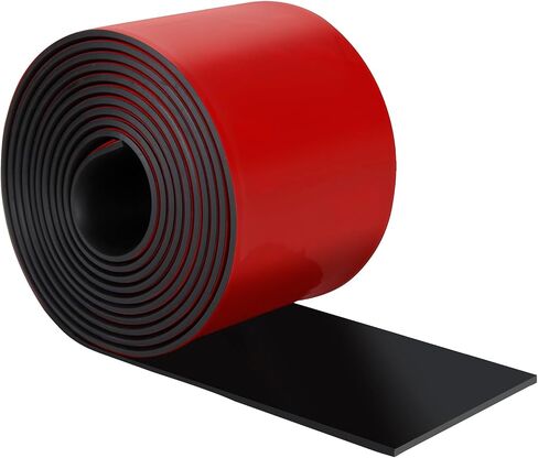 Heonay Self Adhesive Rubber Strips, Solid Neoprene Rubber Sheets Rolls Strips with Adhesive Backing, Self Stick Rubber Gasket Pads for DIY, Seals,1" Wide x 1/8" Thick x 120" Long in Kuwait