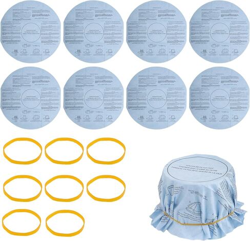 8pcs Dry Disc Vacuum Filters, Reusable Wet Dry Vac Filter Wet Dry Vacuum Cleaners Replacement Parts with Retaining Bands Compatible with Most 5 Gallon and Larger VF2002 90107 in Kuwait