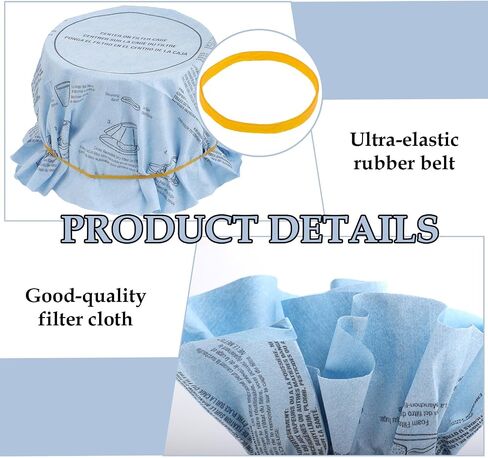8pcs Dry Disc Vacuum Filters, Reusable Wet Dry Vac Filter Wet Dry Vacuum Cleaners Replacement Parts with Retaining Bands Compatible with Most 5 Gallon and Larger VF2002 90107 in Kuwait