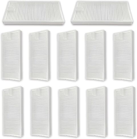 12 Pack Filters Replacement for Eureka E20 Plus Robot Vacuum Accessories | High-Efficiency Dust Filtration, Easy to replace, Robot Vacuum Cleaning Spare Parts in Kuwait