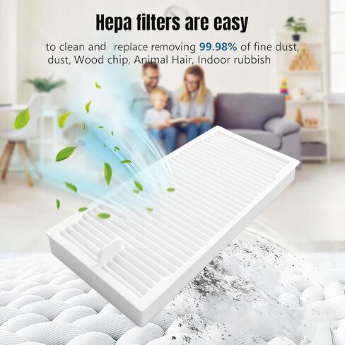 12 Pack Filters Replacement for Eureka E20 Plus Robot Vacuum Accessories | High-Efficiency Dust Filtration, Easy to replace, Robot Vacuum Cleaning Spare Parts in Kuwait