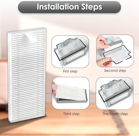 (10 Pack) M310 Replacement HEPA Filters Compatible With Lefant M310 Robot Vacuum Cleaner, Filters Accessories Kit, Filter Kit, Replacement Parts, Vacuum Accessories, Vacuum Filters in Kuwait
