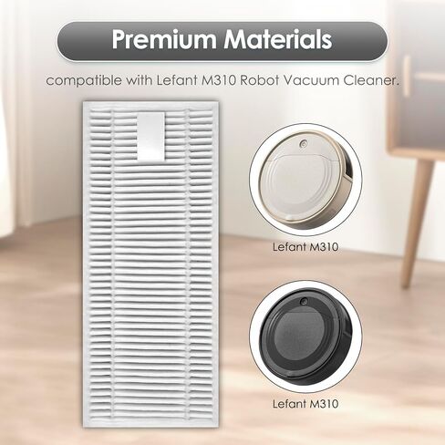 (10 Pack) M310 Replacement HEPA Filters Compatible With Lefant M310 Robot Vacuum Cleaner, Filters Accessories Kit, Filter Kit, Replacement Parts, Vacuum Accessories, Vacuum Filters in Kuwait