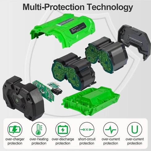 DTK Battery Replacement for EGO 56V Battery 2.5Ah Batteries Compatible with BA1400T BA2800 BA4200T BA5600T Lightweight and Easy to Carry 2Packs in Kuwait