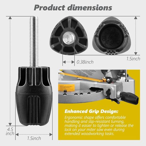 N542431 Knob Replacement for Dewalt Miter Saw Knob Blade Locking Knob DWS715 DWS713 DWS713-B3 DWS713-AR DWS713-B2 Miter Saw in Kuwait