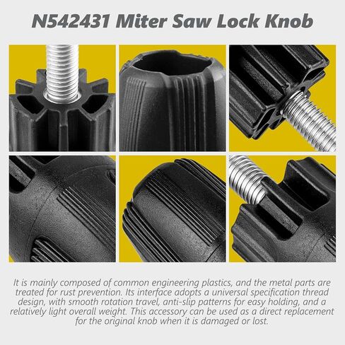 N542431 Knob Replacement for Dewalt Miter Saw Knob Blade Locking Knob DWS715 DWS713 DWS713-B3 DWS713-AR DWS713-B2 Miter Saw in Kuwait