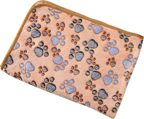 DOOVID Pet Blanket Soft Fluffy Fleece Pet Mat Doggy Flannel Blanket Dog Cat Cute Paw Print Pet Blankets Pink Paw Small(23 * 16") in Saudi Arabia