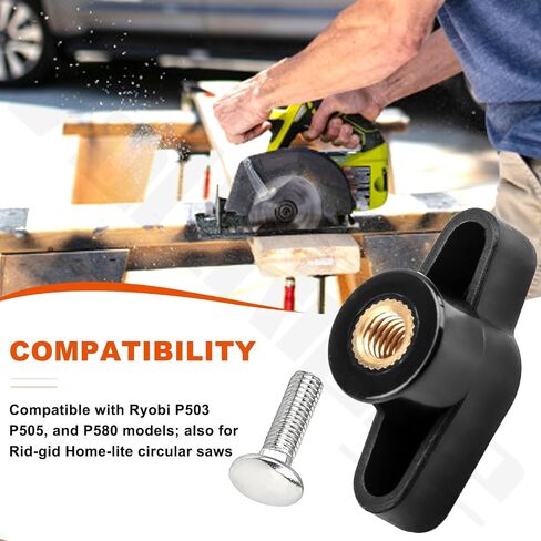 301124004 Depth Adjustment Knob and HM-661067002 Screw Depth Adjusting M6 X 22 Compatible with Ryobi P505 P503 P580, also for Rid-gid Home-lite Circular Saw in Kuwait