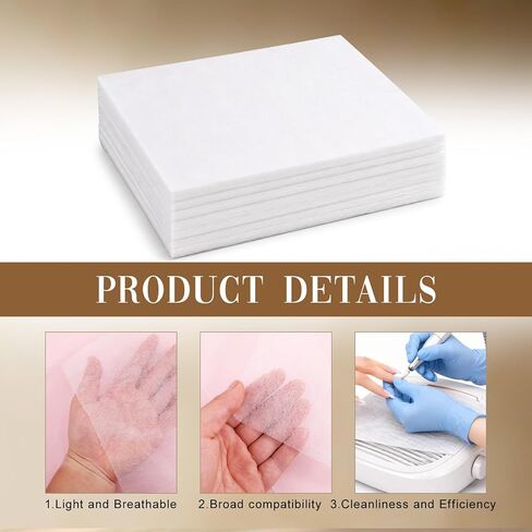 1000 Sheets Disposable Nail Dust Collector Filter Paper | Nail Dust Vacuum Filter for Most Nail Dust Fan Extractor Machine, Nail Tech Supplies Accessories for Home Salon & Nail Spa in Kuwait