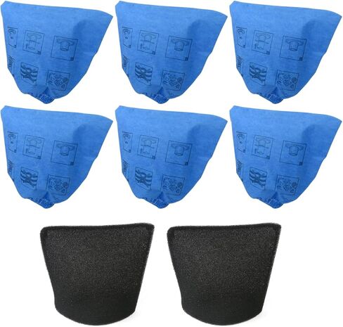 VRC51 Filter Replacement Kit for Vacmaster 4 gallon vac VQ407S, VF408 - Includes Cloth and Foam Filter in Kuwait