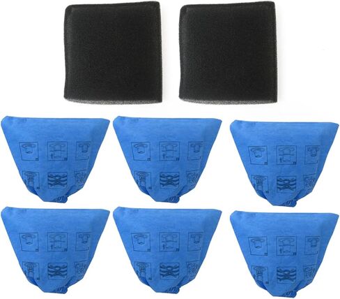 VRC51 Filter Replacement Kit for Vacmaster 4 gallon vac VQ407S, VF408 - Includes Cloth and Foam Filter in Kuwait