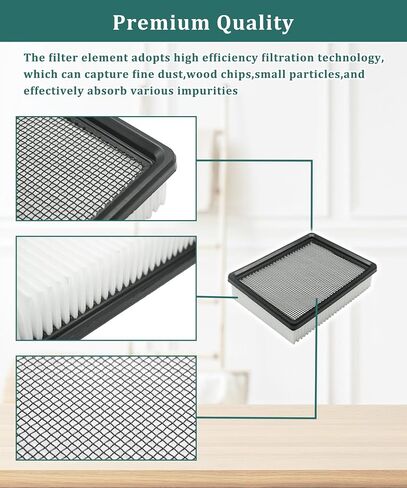 1037822 Dust Panel Filter Replace 386326 Compatible with Tennant Nobles Rider Floor Sweeper Scrubber Models 7100,7300,8300,T16,T17,M17 Pack of 2 in Kuwait