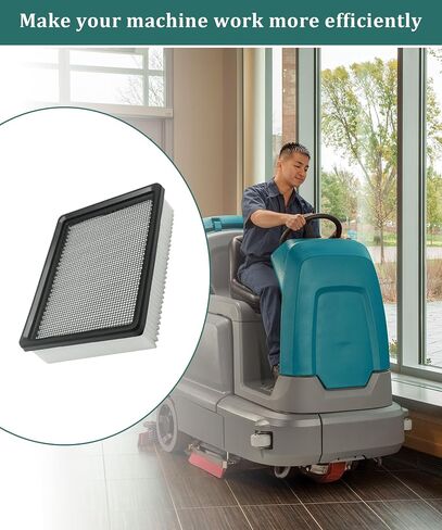 1037822 Dust Panel Filter Replace 386326 Compatible with Tennant Nobles Rider Floor Sweeper Scrubber Models 7100,7300,8300,T16,T17,M17 Pack of 2 in Kuwait