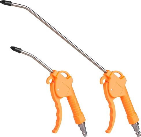 2PCS Air Blow Gun with 1/4 Air Plug, 4.5In and 11In Air Nozzle Tip in Kuwait