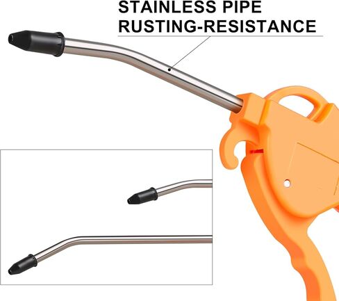 2PCS Air Blow Gun with 1/4 Air Plug, 4.5In and 11In Air Nozzle Tip in Kuwait