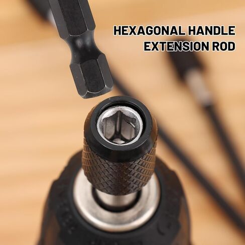 3Pcs/Set Extension Quick Release Screwdriver Bit Holder, 2.36" 4" 6" 1/4 Inch Hex Shank Drill Bit Extension Adapter Set for Power Screwdriver Drill Impact Driver in Kuwait