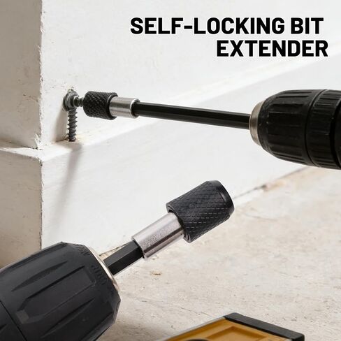 3Pcs/Set Extension Quick Release Screwdriver Bit Holder, 2.36" 4" 6" 1/4 Inch Hex Shank Drill Bit Extension Adapter Set for Power Screwdriver Drill Impact Driver in Kuwait