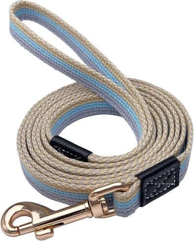 Soft Cotton Web Dog Leash Basic Training Walking Lead, 10FT Long, 1 Inch Wide Red in Saudi Arabia