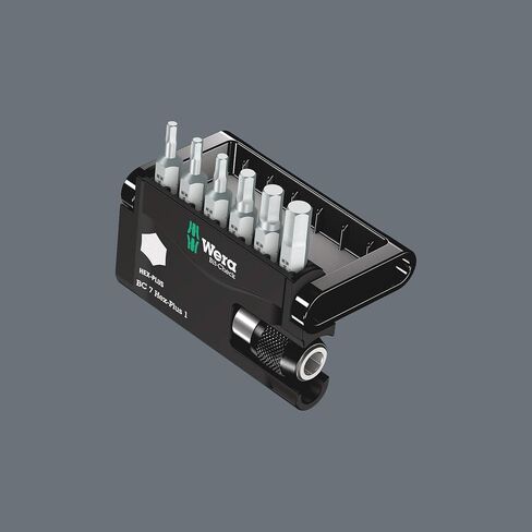 Wera 056168 Bit-Check Set 8040-6/Z Extra-tough for Drill/Drivers, Metal Jointing, Hex-Plus 2.0 mm-6.0 mm 7pc in Kuwait